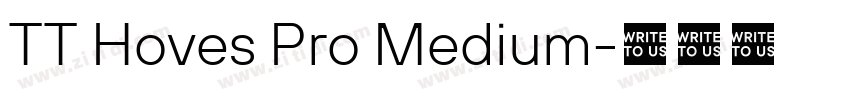 TT Hoves Pro Medium字体转换